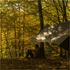 Flyhamak - Tarp Sola 4x3m - ciemnooliwkowy
