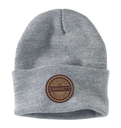 Carhartt - Czapka Knit Rugged Wear Patch Beanie - Heather Grey