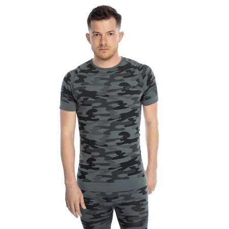 Spaio - Koszulka termoaktywna Military 01 - Moro Steel Gray