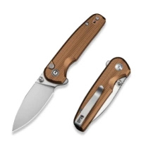 Nóż składany Civivi Knife Mini Shakan Coyote Brown Aluminum, Satin Nitro-V (C20052F-3)