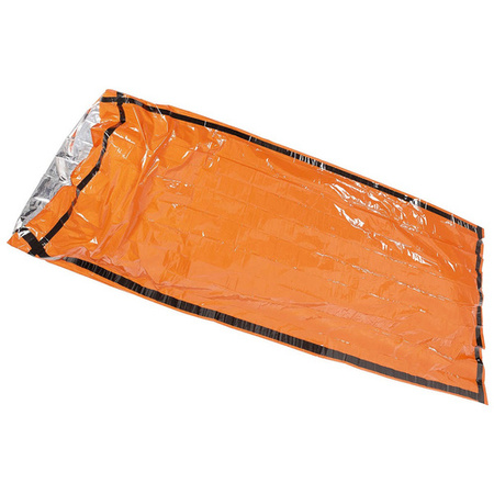 Fox Outdoor - Awaryjny śpiwór termiczny z krzesiwem - Pomarańczowy - 31100