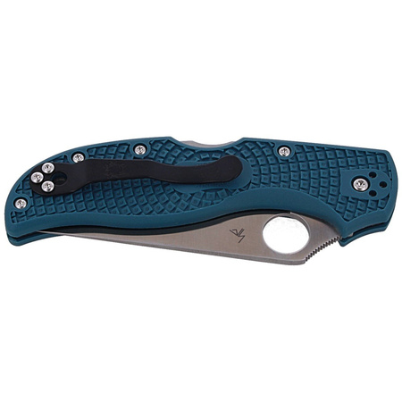 Nóż składany Spyderco Stretch 2 Blue FRN Straight Spine K390 (C90FP2K390)