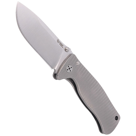 Nóż składany LionSteel SR2 Titanium Grey, Satin Blade (SR2 G)