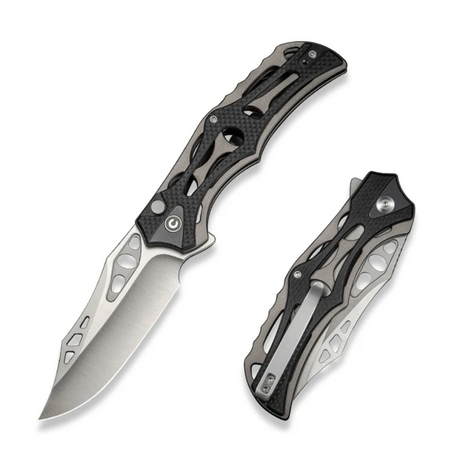 Nóż składany Civivi Biophase Black Aluminium / Black G10, Satin Nitro-V (C23083C-3)