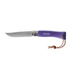 Nóż Opinel Colorama 06 inox grab fioletowy z rzemieniem