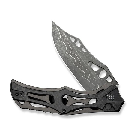 Nóż składany Civivi Biophase Gray Aluminium / Black G10, Damascus (C23083C-DS1)