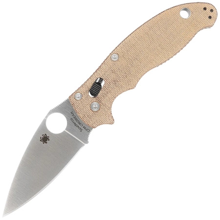 Nóż składany Spyderco Manix 2 Brown Canvas Micarta, Satin CPM Cru-Wear by Eric Glesser (C101MPCW2)