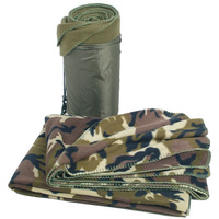 Koc polarowy z pokrowcem - Mil-Tec Fleece Blanket - Woodland