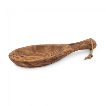Talerzyk - płaska miseczka z drewna oliwnego 25 cm - Petromax - ręcznie robiona