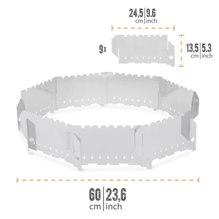 Osłona przeciwwietrzna do grillowania Petromax