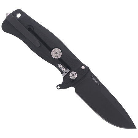 Nóż składany LionSteel SR Flipper Aluminum Black / Black Blade (SR22A BB)