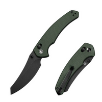 Nóż składany Civivi Sixgill Green Canvas Micarta, Black Nitro-V by Gavko Knives (C24050-3)
