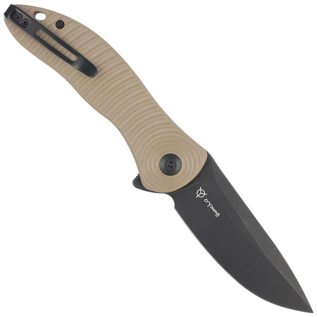 Nóż Civivi Synergy3 Tan G10, Black Stonewashed Nitro-V by Jim O'Young (C20075D-2)