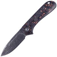 Nóż CIVIVI Elementum Flipper Black/Copper Resin, Damascus (C907C-DS3)