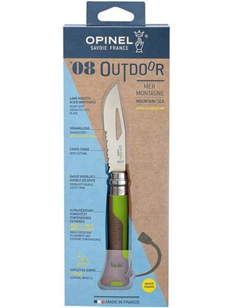 Nóż Opinel Outdoor No.8 - Earth/Green