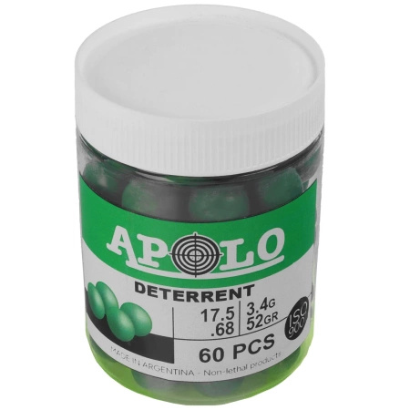 Apolo - Kule polimerowe Deterrent Poly Heavy .68 cal, 3.40 g, 60 szt.