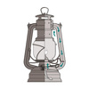 Lampa naftowa - Feuerhand Hurricane Lantern 276 - Sage Green