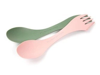 Niezbędnik Spork - Light My Fire Orginal BIO 2-pack - sandygreen/dustypink 