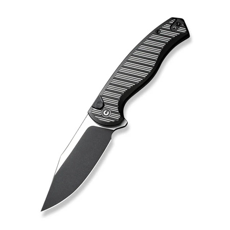 Nóż składany Civivi Stormhowl Black Aluminum, Black Stonewashed/Satin Nitro-V (C23040B-1)