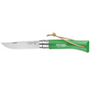 Nóż Opinel Colorama 07 inox grab zielony z rzemieniem