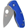 Nóż składany Spyderco Ambitious Lightweight Blue FRN, Satin Plain CPM S35VN (C148PBL)