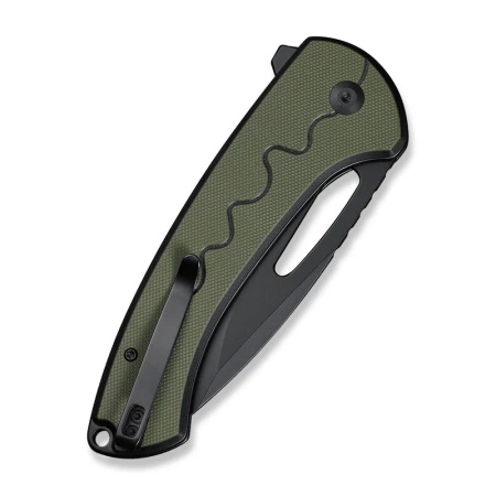 Nóż składany Sencut Squiggy Black/Green G10, Black 9Cr18MoV (S24082A-2)