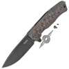 Nóż składany LionSteel Myto Snake Skin Fat Carbon, Old Black MagnaCut by Molletta (MT01 MC SS)