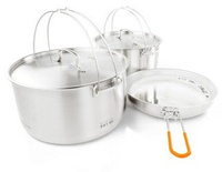 Zestaw do gotowania - GSI Outdoors Glacier Stainless Troop Cookset