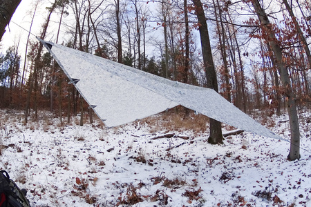 Płachta biwakowa - Tarp 3x3 - DD Hammocks - Winter MC