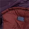 Alpinus - Śpiwór Fiber Pro WS 1100 dla leworęcznych - burgundowy