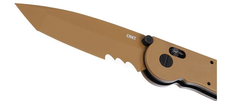 Nóż skladany CRKT M16-14XD Desert Tan - Tanto Veff Serrations