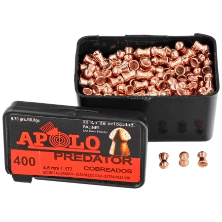 Apolo - Śrut Predator Copper 4.5 mm, 400 szt. 0.62g/10.0gr (19950)