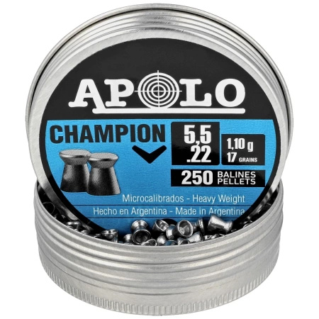 Śrut Apolo Champion 5.5 mm, 250 szt. 1.10g/17.0gr (19501)