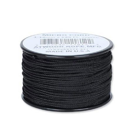 Atwood Rope - Micro Cord - 1,18 mm - Czarny - Szpulka 38,1m