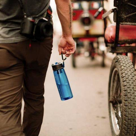 Butelka z filtrem do wody z 2-stopniową filtracją LifeStraw Go 0.65L - Coral