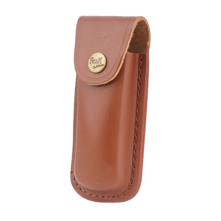 FOX Outdoor - Skórzane etui na nóż składany - Brązowe