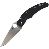 Nóż składany Spyderco Opus Black G-10 Plain - C218GP