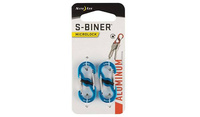 Karabinek Nite Ize - S-Biner Microlock Aluminum - 2 Pack- Niebieski