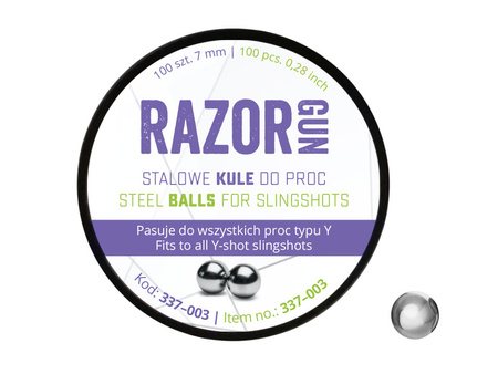 RazorGun - Kulki do procy 7 mm 100 szt.