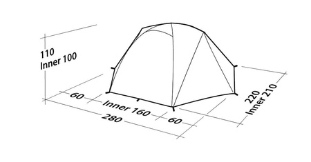 Robens - Namiot turystyczny Robens Boulder 3 - niebieski