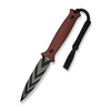Nóż Civivi Perfrico Burgundy G10, Black / Gray Striped 14C28N (C23026-3)