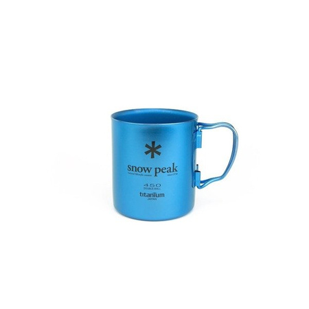 Kubek tytanowy - Snow Peak Titanium Single Cup 450 - Fresh Water Blue