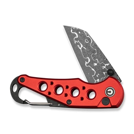 Nóż składany Civivi Pragma Red Aluminium, Damascus (C23062B-DS1)