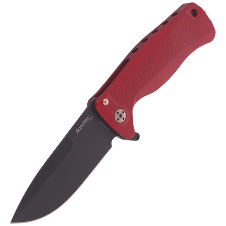 Nóż składany LionSteel SR Flipper Aluminum Red / Black Blade (SR22A RB)