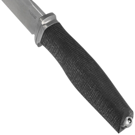 Nóż LionSteel Acha Black Burlap Micarta, Satin Niolox by Molletta (AH BLB)