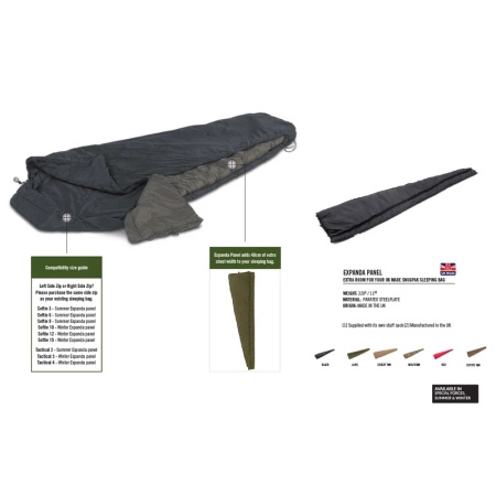 Panel poszerzający do śpiwora zimowego Tactical i Softie - Snugpak Expanda Winter - Olive