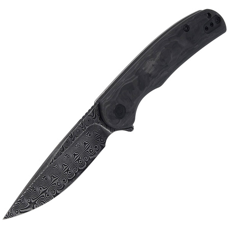 Nóż CIVIVI NOx Black Marble Carbon Fiber / Gray Steel, Black Damascus (C2110DS-1)