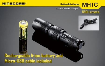 Latarka Nitecore MH1C Multitask Hybrid 550 Lumenów