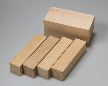 Zestaw 5 klocków z drewna lipowego do rzeźbienia - Beavercraft Wood Carving Blocks Set BW1
