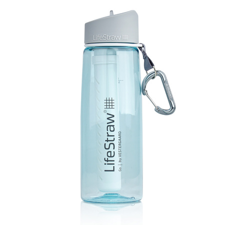 Butelka z filtrem do wody z 2-stopniową filtracją LifeStraw Go 0.65L - Light Blue